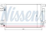 NISSENS Kondensator, Klimaanlage für MITSUBISHI PEUGEOT CITROËN 6455FA 6477K5 7812A030 940029