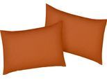 Kissenbezug BELLANA "Mako-Jersey-Exclusiv", orange (papaya), B:60cm L:40cm, Baumwolle, Obermaterial: 100% Baumwolle, Kissenbezüge, Kissenbezug, aus reiner Baumwolle