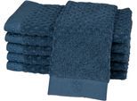 Gaestehandtuecher ROSS "Harmony", blau (denim), B:30cm L:50cm, Frottier, Baumwolle, Handtücher, 100 % Baumwolle, Hoch Tief Struktur, viele Farben