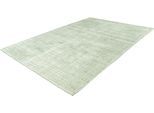Teppich PADIRO "Karma 125", grün (mint), B:200cm H:8mm L:290cm, Viskose, Teppiche, Teppich, Handgewebter Teppich mit 3D-Design, weiche Haptik, pflegeleicht