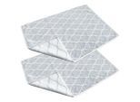 Badematte FRAMSOHN FROTTIER "Tiles", weiß, H:7mm, Baumwolle, Badematten, Badematte, Baumwolle, Badvorleger, Hotelmatte, wendbar