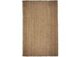 Jute-Teppich uni Braun 60 x 150 cm - ERME Kadima Design