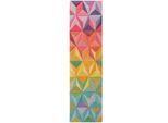 Läufer handgeschnitzt Bunt 60 x 230 cm - DERWENT Kadima Design