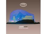 WEIGLA LED Dekolicht "Matterhorn, Holz & Acrylglas, BLAU-GRAU-WEIẞ, Made in Germany", blau, H: 21cm, 1 Stk., Leuchten, Erzgebirge garantiert, Dekolampe für Innen, Dekoleuchte