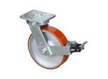 BS Rollen Lenkrolle RR120.C10, m. Festst. m.Platte, Ø 300, B 75mm (RR120.C10.301)