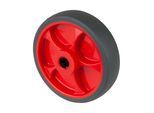 BS Rollen Gummirad B44.F003, Durchmesser 125 grau, Achs, Durchmesser 15, 120kg (B44.126.F003)