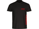 multifanshop Herren T-Shirt - Serbien - Brust & Seite - Druck rot - Männer