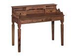 KADIMA DESIGN Landhaustisch aus Sheesham-Holz, 115 cm, Vintage-Look, mit 3 Schubladen, praktisch und stilvoll
