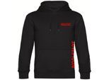 multifanshop Kapuzen Sweatshirt - Ingolstadt - Brust & Seite - Druck rot - Hoodie