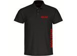 multifanshop Poloshirt - Ingolstadt - Brust & Seite - Druck rot - Polo