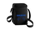 multifanshop Umhängetasche - Karlsruhe - Herzschlag - Druck blau - Tasche