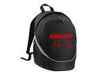 multifanshop Rucksack - Düsseldorf - Herzschlag - Druck rot - Tasche