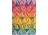 Luxus-Handgetufteter Wollteppich "Derwent Tilly" Multi-Farben. 120x170 cm Kadima Design