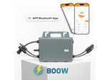 TSUN Mikro-Wechselrichter 800 W TSOL-MS800 für Balkonkraftwerk, IP67 wetterfest, Plug-&-Play Installation, 2 MPPT, Bluetooth & WIFI, Micro Inverter