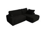 MKS Eckschlafsofa Cubo L Schwarz Boucle - rechts , Textil , L-Form,L-Form , 273x187 cm , Oeko-Tex® , Wohnzimmer, Sofas & Couches, Wohnlandschaften, Ecksofas