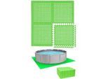eyepower Poolmatten für 244 cm Pool - 28 EVA Matten 62 cm Grün , Kunststoff , Quadratisch , 62x62 cm , Freizeit, Pools und Wasserspaß, Poolzubehör