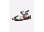 Sandale GEMINI, Damen, Gr. 42, weiß, Glattleder, Schuhe Sandale