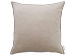 Dekokissen APELT "Magnus", beige (beige, unifarben), B:46cm L:46cm, Obermaterial: 100% Polyester, Dekokissen_Sitzkissen_Kissenhüllen