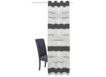 Vorhang HOME WOHNIDEEN "DARIAH", grau (anthrazit), B:140cm H:245cm, Polyester, Gardinen, HxB: 245x140, blickdicht