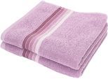 Handtücher DYCKHOFF "Chenille", rosa (rose), B:50cm L:100cm, Frottier, Frottier, Handtücher
