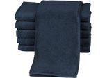 Gästehandtücher ROSS "Sensual 9000", blau (nachtblau), B:30cm L:50cm, Frottier, Obermaterial: 100% Baumwolle, Handtücher, mit Aloe-Vera-Öl veredelt