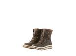 TOM TAILOR Damen Wasserfeste Stiefel mit Fütterung, braun, Uni, Gr. 38