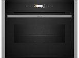 NEFF Backofen mit Mikrowelle "C24MR21N0", grau (silberfarben), B:59,6cm H:45,5cm T:54,8cm, Backöfen, AirFry-Funktion