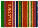 Fußmatte ANDIAMO "Kokos", bunt (stripes), B:40cm H:17mm L:60cm, Kokos, Teppiche, Fußmatte, Schmutzfangmatte, verschiedene Designs, In- und Outdoor geeignet