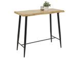 Boxxx Bartisch, Schwarz, Eiche, Metall, Holzwerkstoff, rechteckig, konisch, Rundrohr, 60x108.5x120 cm, Esszimmer, Tische, Stehtische