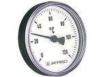 Afriso Bimetall Thermometer 0-120 Grad 63716 Gehäuse 80mm, 100mm Schaft, 1/2" Anschluss