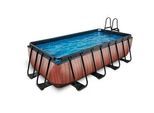 Exit Toys Pool-Set , Braun , Kunststoff , 250x100x450 cm , Ce , Freizeit & Co, Pools & Wasserspaß, Pools