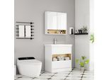 Badezimmer-Set WELLTIME "Valencia", weiß (weß), MDF, Kastenmöbel-Sets