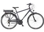 E-Bike TELEFUNKEN "E-Trekking Expedition XT485 Herren" Gr. 48, grau (anthrazit, schwarz), Elektrofahrräder, 48cm, 28 Zoll (71,12cm), Pedelec, Elektrofahrrad, Trekkingrad, Herren, innerhalb StVZO, 28 Zoll