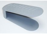 Schuhregal RUCO "(Schuhstapler)", silber (silberfarben), B:10cm H:12,5cm T:25,5cm, Kunststoff, Regale, Schuhregal, Kunststoff, schafft Platz und Ordnung