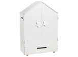 My Baby Lou Puppenkleiderschrank , Weiß , Holz, Holzwerkstoff , Schima , massiv , 46x70.5x24 cm , EN 71 , Spielzeug, Puppen & Puppenzubehör, Puppenhäuser