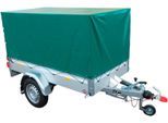 PKW-Anhänger STEMA "Basic 850 Set 80 cm", silber (silberfarben), KFZ-Anhänger, Tieflader ungebremst