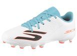 Fußballschuh SKECHERS "JR YOUTH FG, Skechers Skx_2 Jr Youth Mg", Mädchen, Gr. 37, wtqp weiß, Lederimitat, Schuhe Fußballschuh, Kunstrasenschuh unterstützt multidirektionale Bewegungen