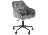 Carryhome Drehstuhl, Schwarz, Dunkelgrau, Metall, Textil, Drehkreuz, 59x92x58.5 cm, Stoffauswahl, Arbeitszimmer, Bürostühle, Drehstühle