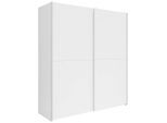 Boxxx Schwebetürenschrank, Weiß, Holzwerkstoff, 2 Fächer, 170x191x59 cm, Schlafzimmer, Kleiderschränke, Schwebetürenschränke