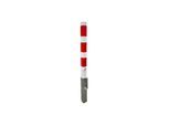 Absperrpfosten 70x70 r/w umlegbar 900 mmZyl.-schl ; Gausmann (6.0DPZ)