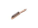 Lessmann Handdrahtbürste V4A glatt 4-reihig 0,3mm (105741)