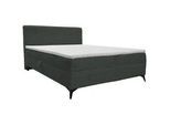 Xora Boxbett , Grau , Textil , Kiefer , massiv , H3 , Höhe ca. 28 cm , 180x200 cm , Bettkasten, gepolstertes Kopfteil, Topper durchgehend, in verschiedenen Größen erhältlich , Schlafzimmer, Betten, Boxspringbetten
