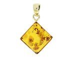 Kettenanhänger OSTSEE-SCHMUCK "Ostsee-Schmuck Anhänger Classic 14 x 14 mm", gelb, Schmuckanhänger, Damen, 14x14mm, Gelbgold 333, 2,2 g, Kettenanhänger