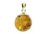 Kettenanhänger OSTSEE-SCHMUCK "Ostsee-Schmuck Anhänger Fanja Anhänger Fanja", gelb, Schmuckanhänger, Damen, 27 x 16mm, Gelbgold 333, 3,4 g, Kettenanhänger