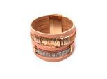 Armband "Valea", Damen, Gr. Leder, rosa, COLLEZIONE ALESSANDRO, Armbänder Armband