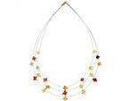 Collier OSTSEE-SCHMUCK "Ostsee-Schmuck Collier Carre' Collier Carre'", braun, Halsketten, Damen, 42cm, Bernstein, L: 42, Collier