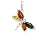 Kettenanhänger OSTSEE-SCHMUCK "Ostsee-Schmuck Anhänger Schmetterling Anhänger Schmetterling", weiß, Schmuckanhänger, Damen, 34 x 22mm, Silber 925 (Sterlingsilber), 2,6 g, Kettenanhänger