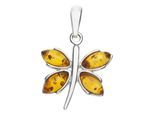 Kettenanhänger OSTSEE-SCHMUCK "Ostsee-Schmuck Anhänger Schmetterling Anhänger Schmetterling", weiß, Schmuckanhänger, Damen, 25 x 18mm, Silber 925 (Sterlingsilber), 2,5 g, Kettenanhänger