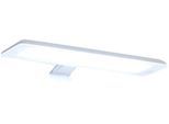 LED Spiegelleuchte SAPHIR "Quickset LED-Aufsatzleuchte für Spiegel o. Spiegelschrank in Weiß", weiß, B:30cm H:5,4cm T:10,7cm, Leuchten, LED Badleuchte Spiegelleuchte, Badlampe 30 cm breit, Lichtfarbe kaltweiß, Kunststoff, 435 LM, 230V