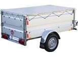 PKW-Anhänger STEMA "Basic 750 Kippsdeichsel", silber (silberfarben), KFZ-Anhänger
